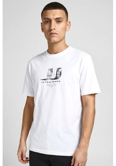 Jack & Jones Jcodust Erkek Tişört Beyaz