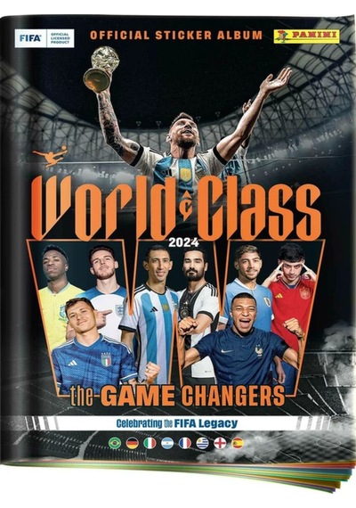 Panini Fifa World Class Koleksiyon Futbolcu 2024 Sticker Çıkartmaları Dergisi + 2 Paket 10 Sticker