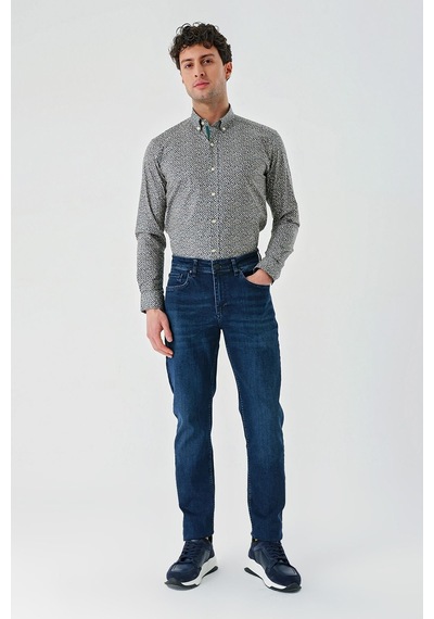 Lacivert Gabardin Pamuklu 5 Cepli Slim Fit Dar Kesim Casual Denim Pantolon 1023240152-lacivert Lacivert Lacivert Gabardin Pamuklu 5 Cepli Slim Fit Dar Kesim Casual Denim Pantolon 1023240152-lacivert Lacivert