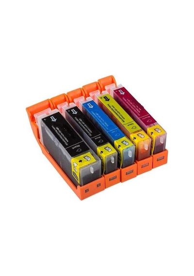 Canon Pixma Ts 8250 580Xl/ Clı 581Xl 5 Renk Uyumlu Kartuş Seti