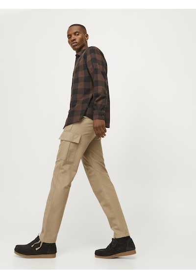 Jack & Jones Erkek Pamuklu Kargo Pantolon - Kane - 12258150 Elmwood