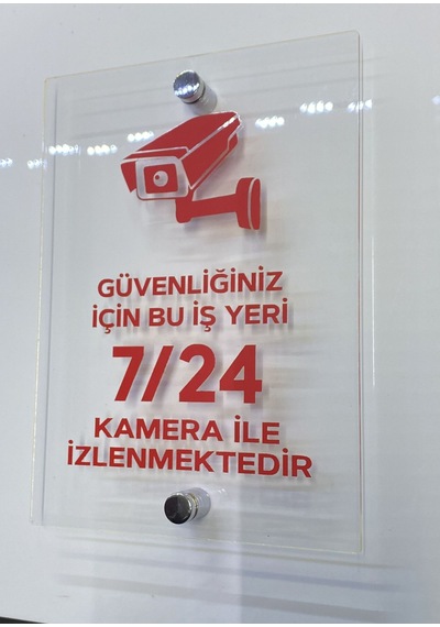 Güvenlik Kamerası Uyarı Tabelası