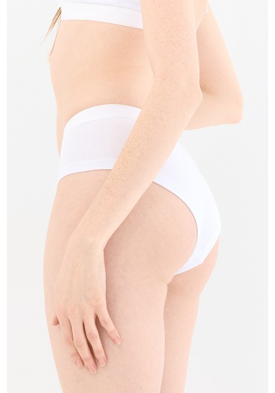 Naphor Touch Beyaz Boyshort Külot Gri