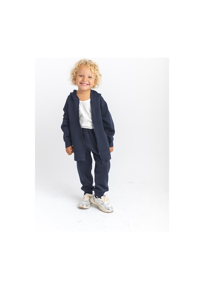 Oliven The Kid Oliventhekid Unisex Fermuarlı Kanguru Cepli Kapüşonlu Takım Lacivert Lacivert