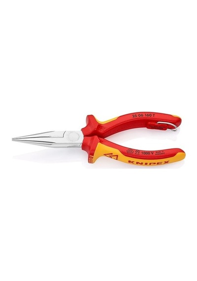 Knipex25 06 160T İzoleli Elektrikçi Asma Halkalı Kargaburun 1000