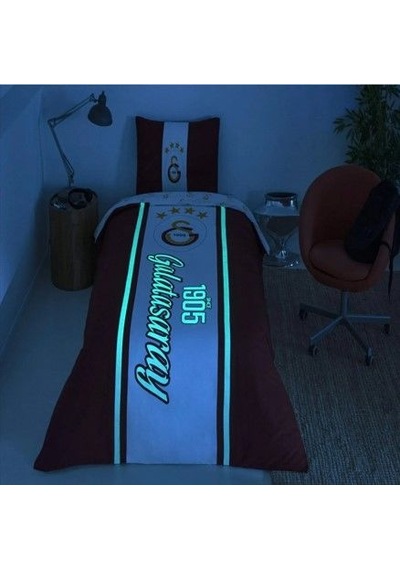 Taç Lisanslı Tek Kişilik Nevresim Takımı Galatasaray 1905 Glow Çok Renkli