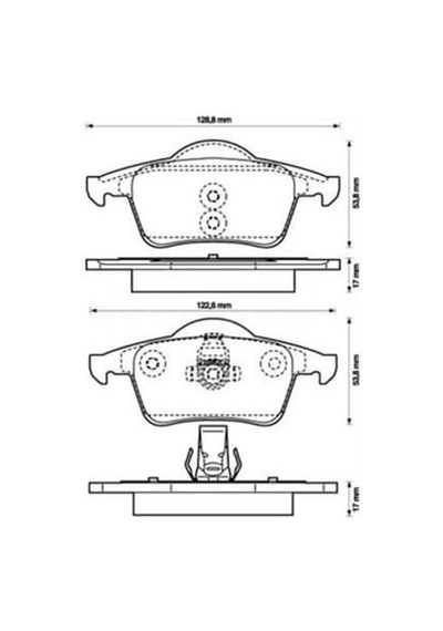 BOSCH 986424539 Fren Balatası Arka S60 00-10 S70 97-00 S80 98- V70 97-07 Xc70 00-