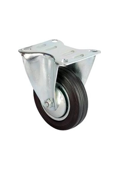 Servis Tekeri - Tablalı Siyah Sabit - Çap 80 Mm Tdrtr