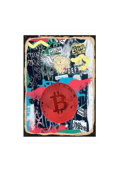 Bedeko Bitcoin Kripto Para Hediyelik Mdf Tablo 50 Cm X 70 Cm