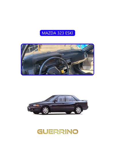 Mazda 323 Eskitorpido Koruma Halısı Mavi Kenar
