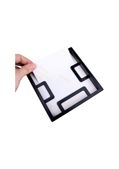 Yapışkanlı Sök-tak Paspartulu Beyaz 14x14 Cm Plastik Pola Kare Fo Beyaz