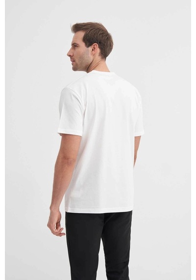 Cazador Regular Fit Ekru Erkek T-shirt 40910