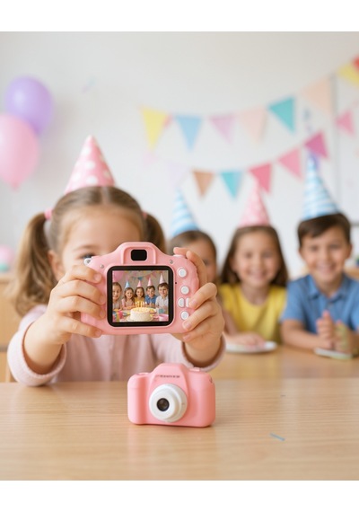 Taşınabilir Mini Kamera Hd Video Fotoğraf Çekimli Uczzzçocukkamerasıpembe-16