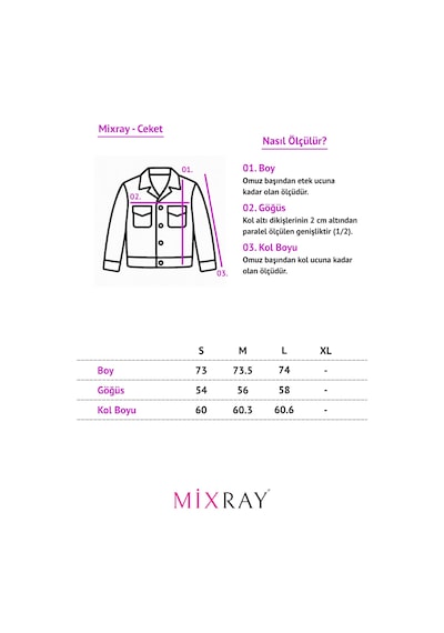 Mixray 4745 Kadın Oversize Blazer Ceket Antrasit