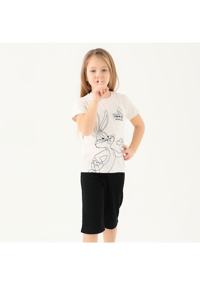 Looney Tunes L1588-2 Çocuk  Krem Melanj Tişört