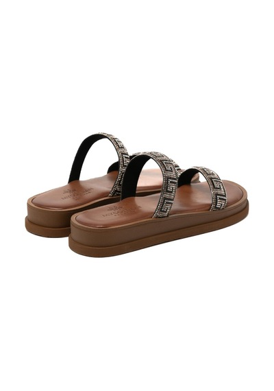 148 Brown Terlik Kadın 26261 Myconian 2025 Greek Sandal Kahverengi