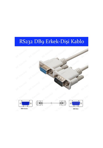 9 Pin Erkek To 9 Pin Dişi Seri Db9 Rs232 Erkek-dişi Dönüştürücü U