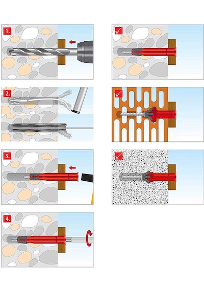 Tox Apollo Çok Amaçlı Vidalı Dübel 8X60 Mm