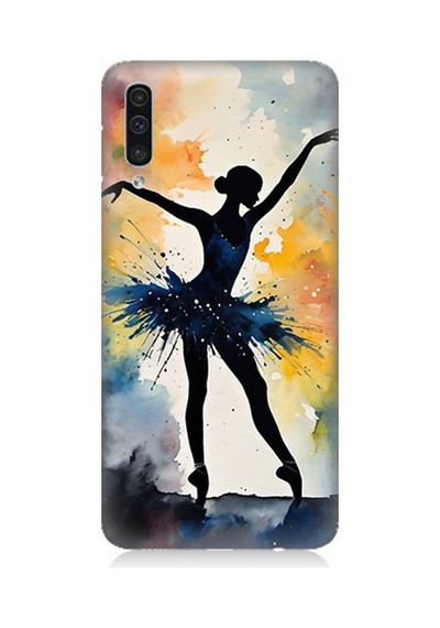 Samsung Galaxy A50 Uyumlu Dansın Büyülü Gölgesi Desenli Silikon Kılıf Çok Renkli