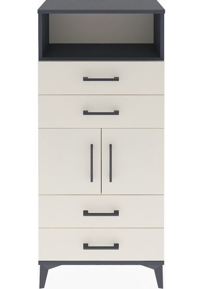Arges Dolap 2 Raflı 4 Çekmeceli 2 Kapaklı 60x30x134 Antrasit-aytaşı Antrasit Arges Dolap 2 Raflı 4 Çekmeceli 2 Kapaklı 60x30x134 Antrasit-aytaşı Antrasit