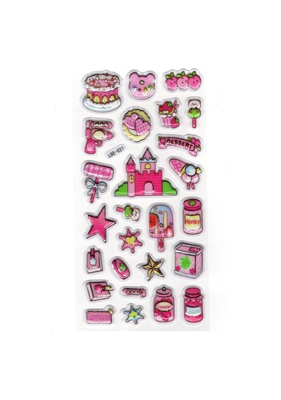 Sticker Kabartmalı Stiker Defter Planlayıcı Etiket Lde021 -19x9cm - Pasta Kurabiye