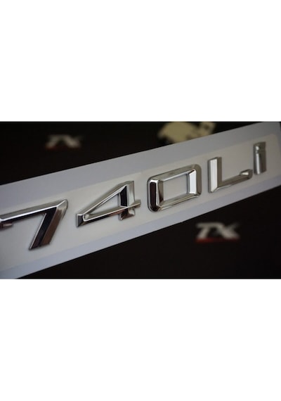 Bmw 740li 740i Bagaj Krom Metal 3m 3d Yazı Logo
