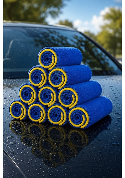 Goodyear Goodyear 12 Adet Mikrofiber Temizlik Bezi Çok Amaçlı Yüksek Emici Çizik Bırakmayan Bez