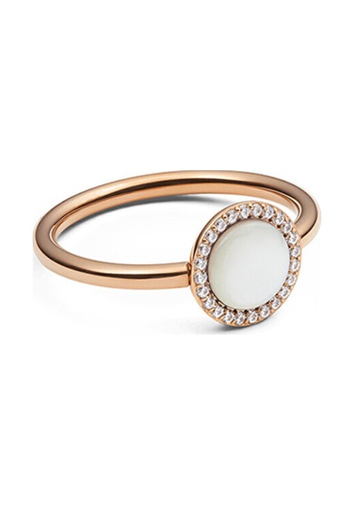 Audrey Ring Mother Of Pearl Rose Gold Pembe