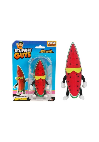 Monster Flex Stumble Guys Super Stretch Figür - Watermelon Guy
