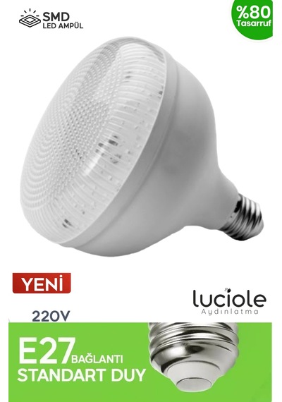 Kristal Torch 50w Yüksek Güçlü Smd Led Ampul - Beyaz Işık - E27 Duy - Enerji Tasarruflu