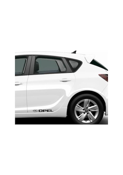 Oto Sticker Opel Yan Kapı Çıta Altı Düz Yazısı Logo
