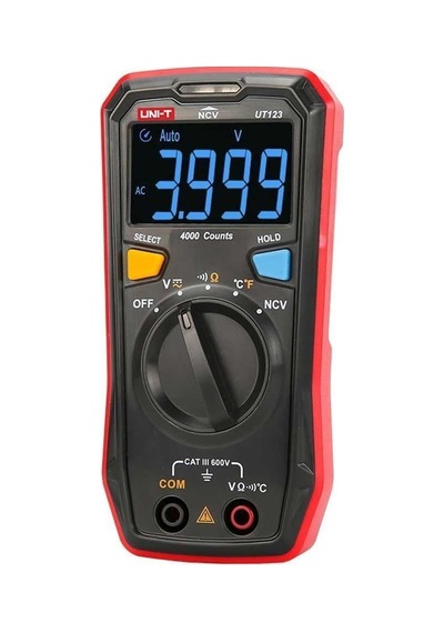 Unit Ut123 Cepte Taşınabilir Dijital Led Ekranlı Multimetre Ölçü Aleti