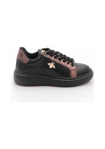 Dgn B2013 Kadin İnci Taşli Sneakers Siyah