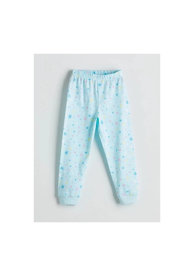 LC Waikiki Lcw Kids Bisiklet Yaka Baskılı Kız Çocuk Pijama Takımı Aqua Blue Prınte LC Waikiki Lcw Kids Bisiklet Yaka Baskılı Kız Çocuk Pijama Takımı Aqua Blue Prınte