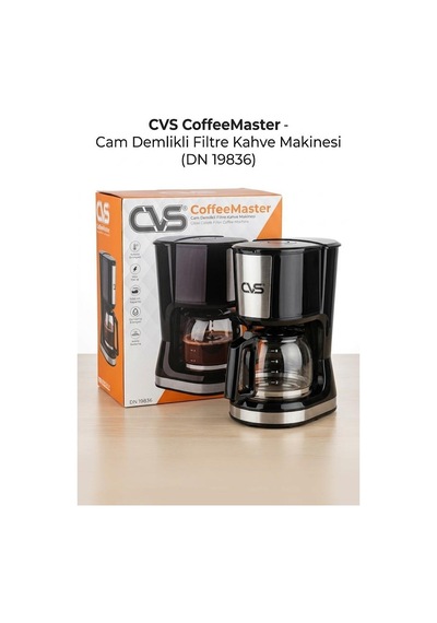 Cvs Dn 19836 Cam Demlikli Filtre Kahve Makinesi