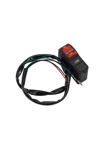 Motosiklet Telefon Usb Şarj Aç Kapa Düğmesi