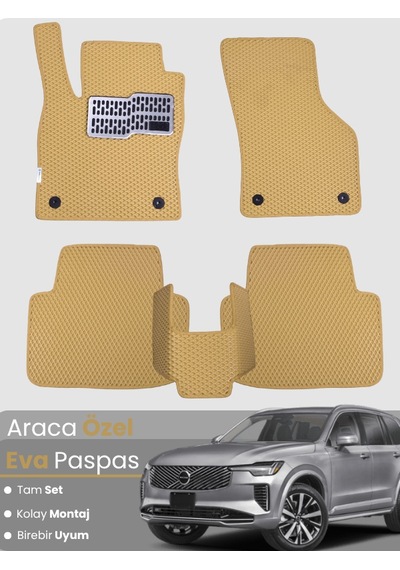 Volvo Xc90 2014-2025 Uyumlu Eva Paspas Tam Set Oto Paspas,araca Özel,tam Koruma,kolay Montaj 831