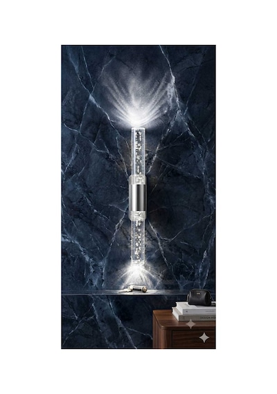 Bubblelight Small 31 Cm Modern Tasarım Led Aplik - Duvar Lambası - Gümüş - Elektrikli - Beyaz Led Gümüş Elektrikli