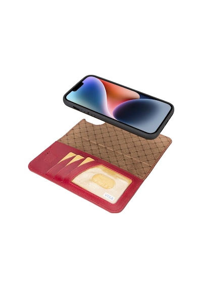 Apple İphone 14 Plus Uyumlu Deri Cüzdanlı Kılıf Mwwn V4ef