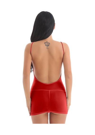İkikareshop Şeffaf Fantazi Gecelik Çok Renkli