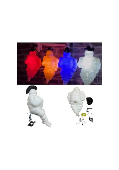 Şapkalı Orta Boy Robot Beyaz Ledli Beyaz Gövde 24 Volt 1 Adet
