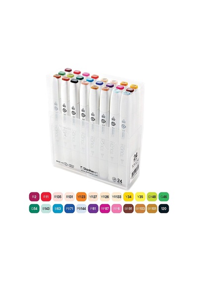 Touch Twin Brush Marker 24Lü Set