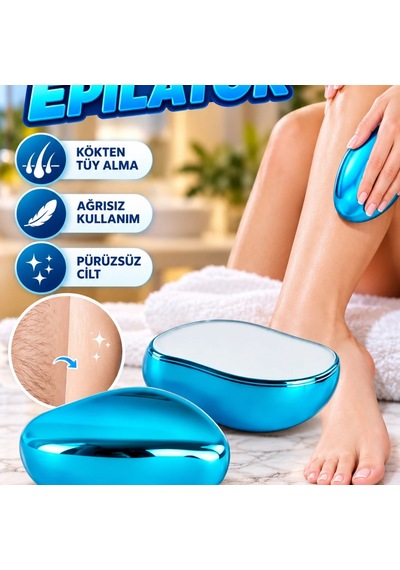 Kristal Epilatör Tüy Alma Aparatı Yüz Kol Bacak Kullanımına Uygun