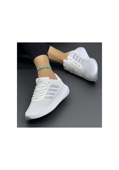 Homiro Unisex Fuspetli Spor Ayakkabı-siyah-beyaz