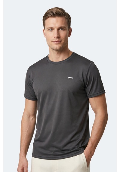 Slazenger Kayda Erkek Koyu Gri Tişört