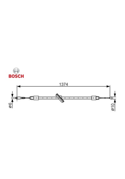 Fren Halatı On Sprınter B906 . Crafter 30-35-50 1374mm Bosch A9064202885/ 2e0609701an