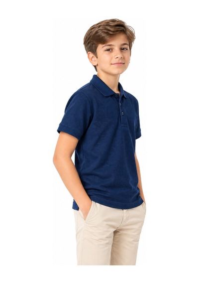 Baglan Erkek Lacivert Polo Yaka Tişört 14-17 Bgl-st05696
