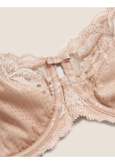 Marks & Spencer Dantel Detaylı Full Cup Sütyen T33002711 Bej