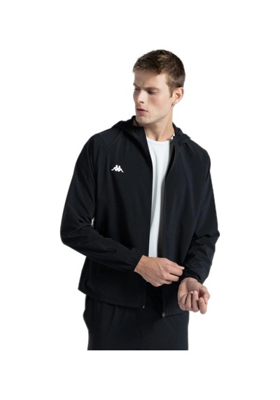 Kappa 361p44w Full Zip Hoodie Siyah Sweatshirt Siyah