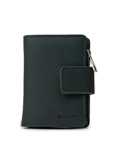 Deery Hakiki Deri Haki Dikey Kadın Cüzdanı - 00918zhakz01 Haki